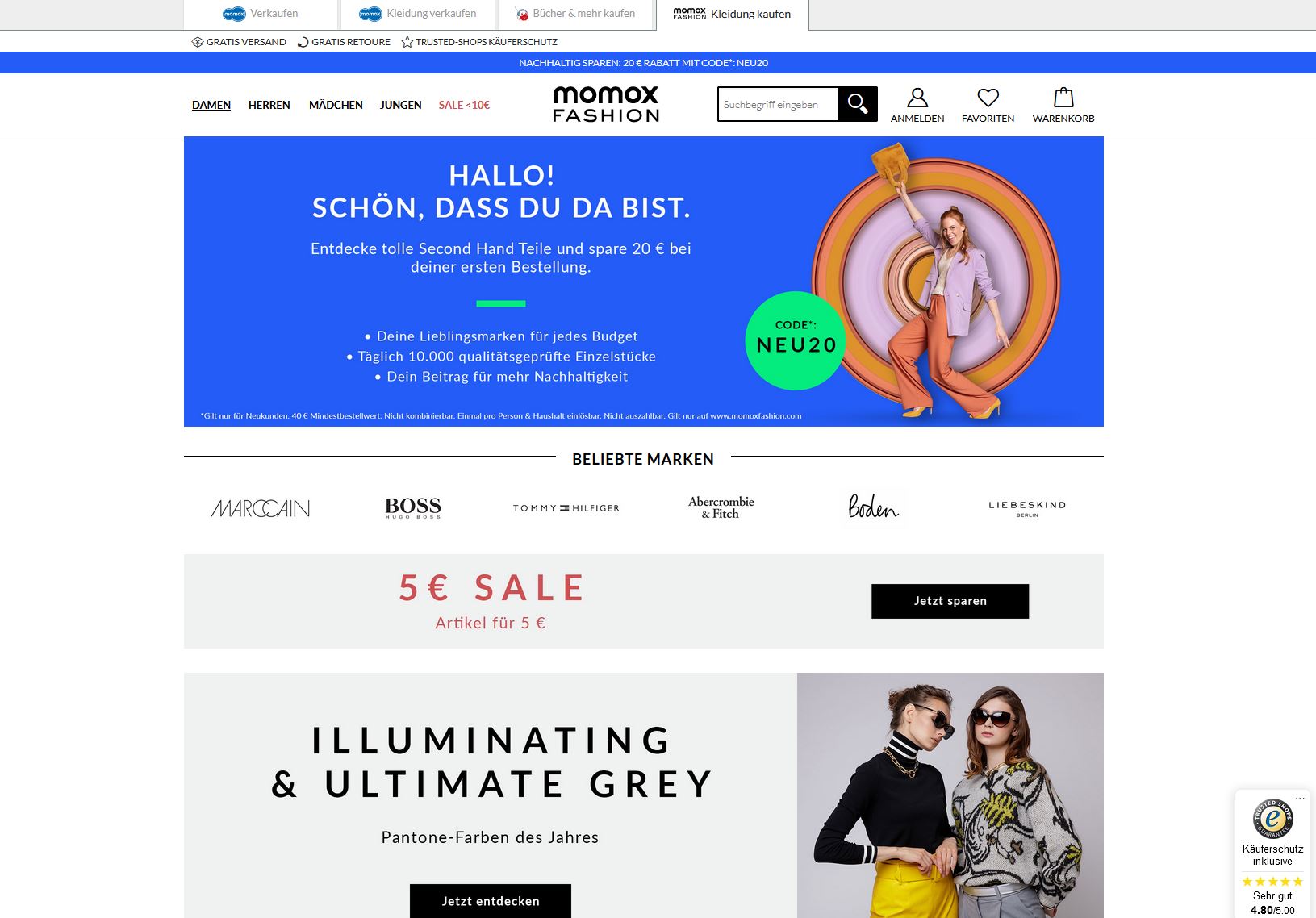 Überblick über Second Hand Online Plattform: Momox Bei STYLEFINDS Fragen